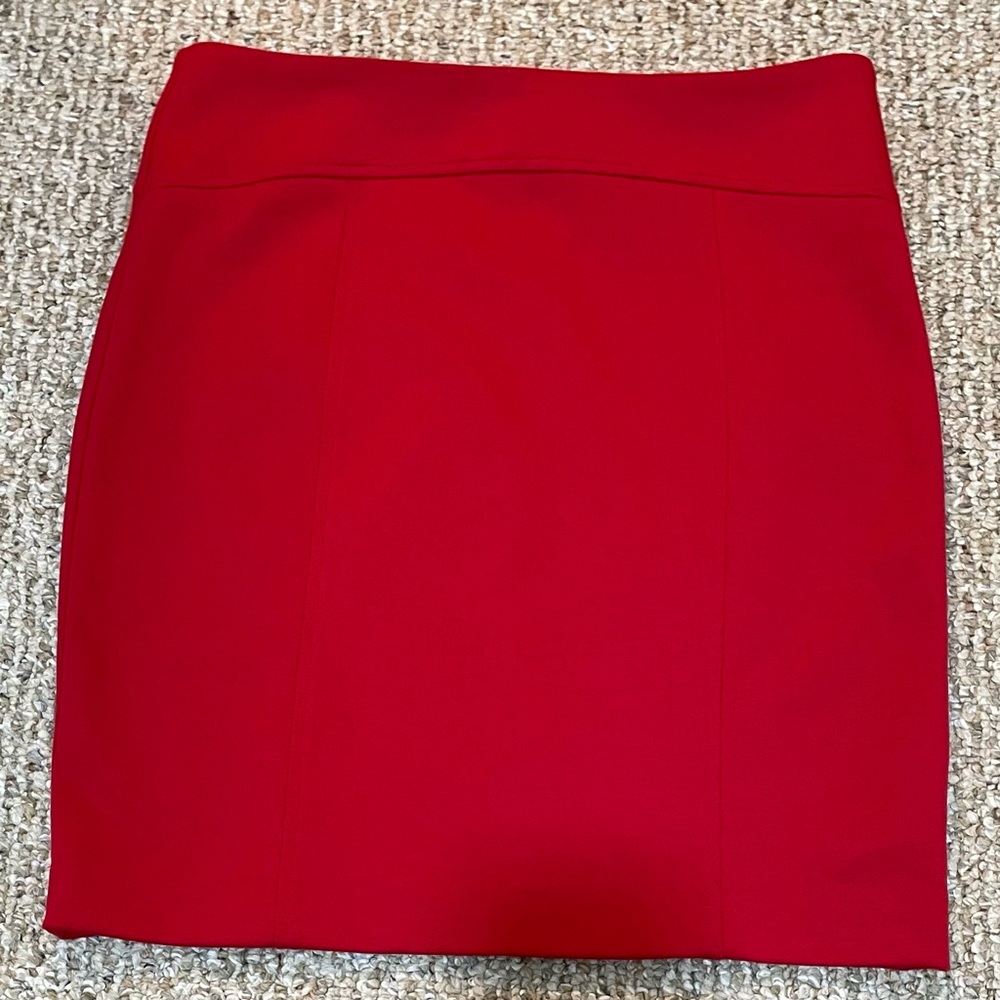 Red Pencil Skirt